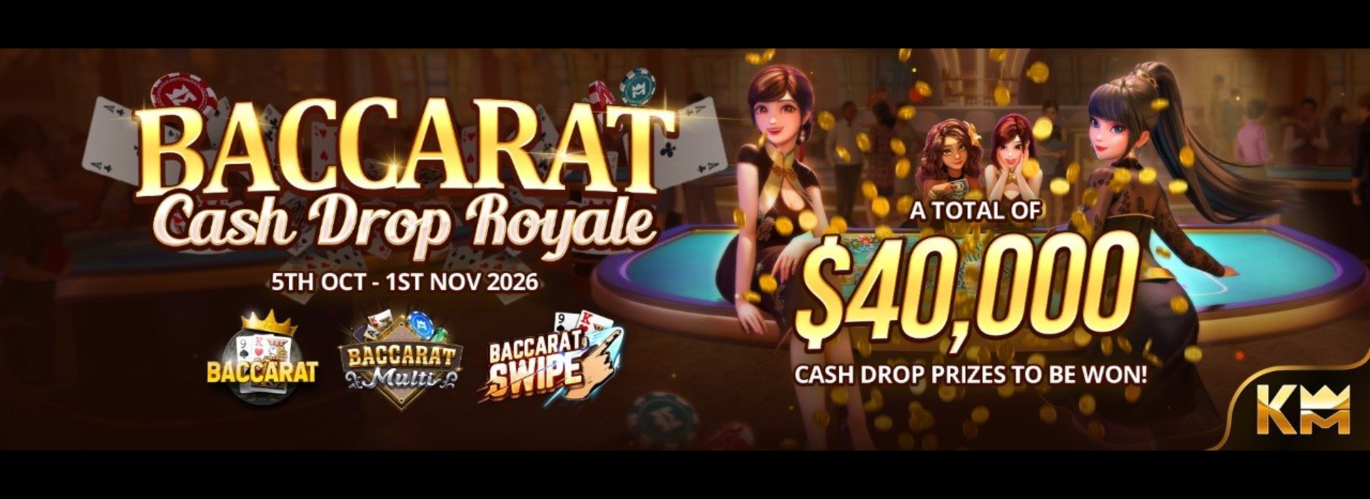 Kingmidas Games Baccarat Cash Drop Royale